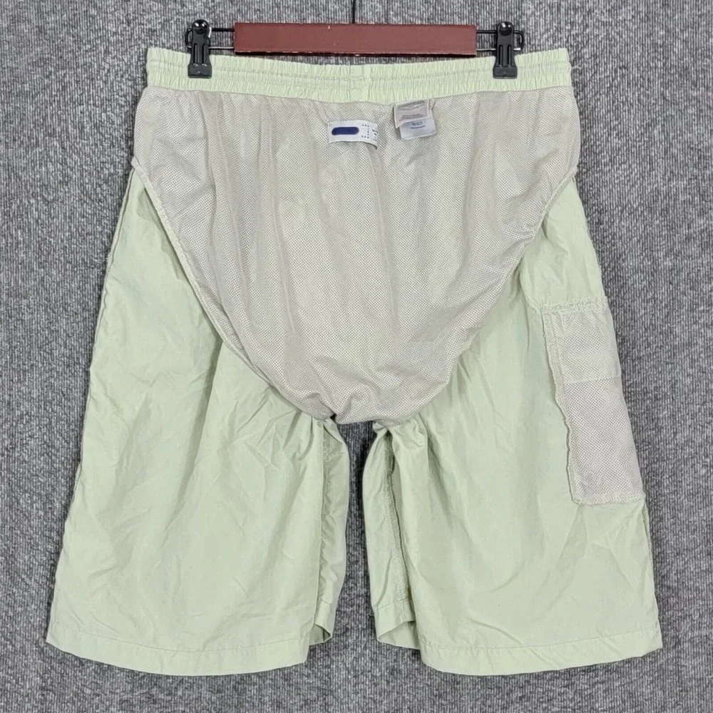 FILA Swim Trunks Mens L Light Green Swim Shorts Lined Built In Brief Drawstring